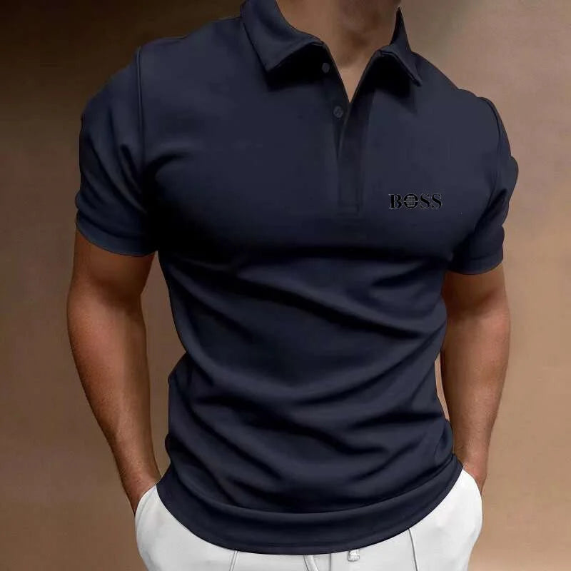 2024 Golf High Quality Luxury Men's Business Polo Shirt Printed Summer Outdoor Fitness Jogging Quick Drying T-Shirt