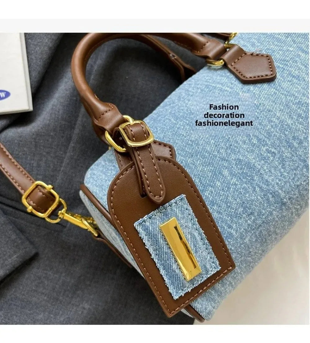 Denim Crossbody Handbag