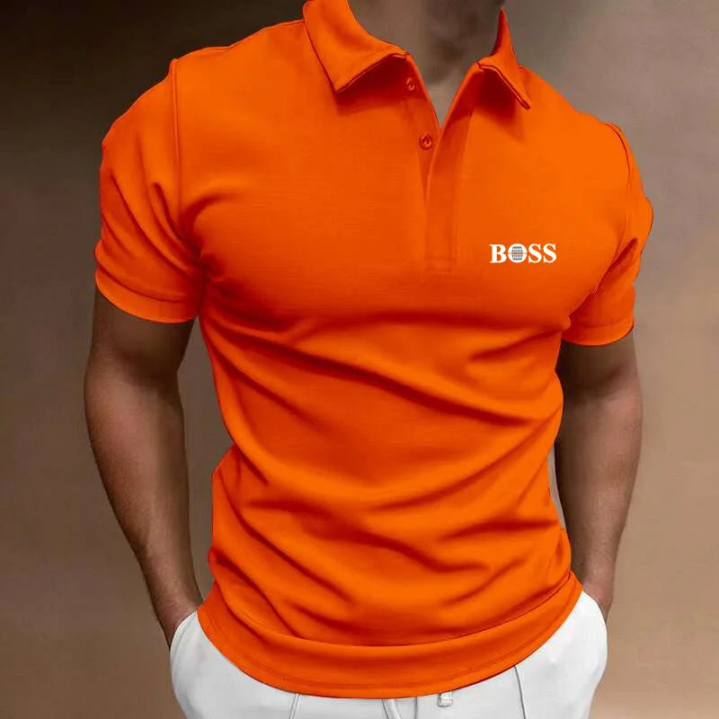 2024 Golf High Quality Luxury Men's Business Polo Shirt Printed Summer Outdoor Fitness Jogging Quick Drying T-Shirt