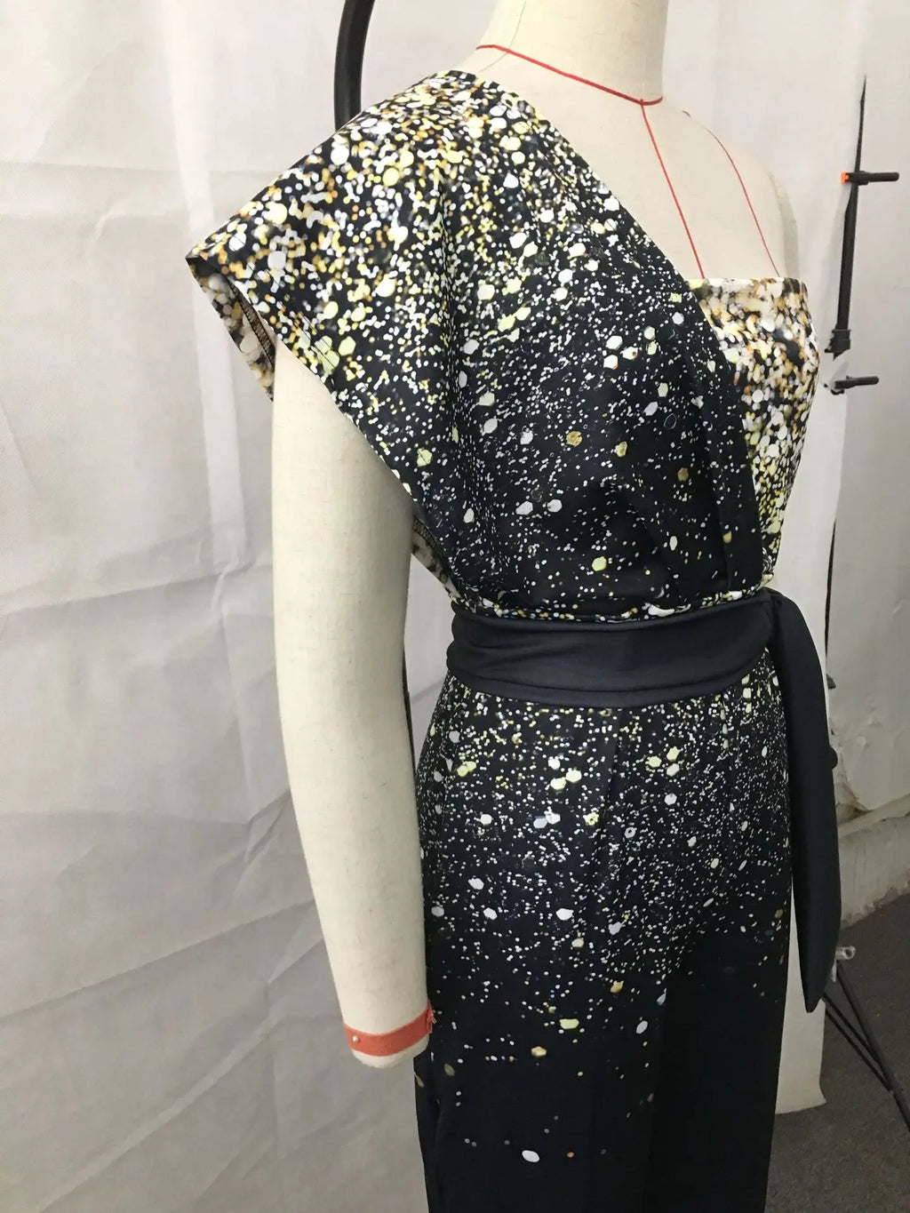 Elegant Women Sequins Patchwork Bodycon Jumpsuit