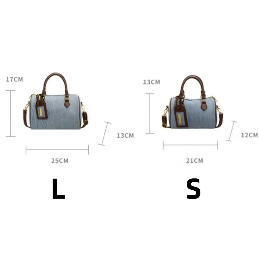 Denim Crossbody Handbag