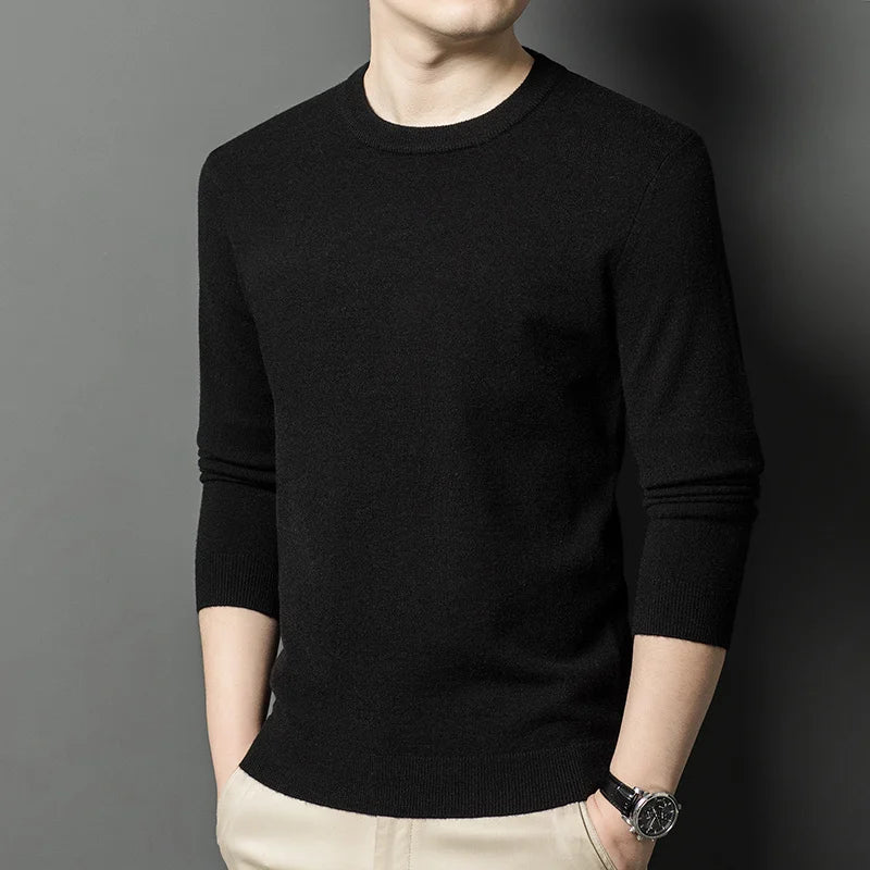 Men's Knitted Cotton Sweater/Fleece