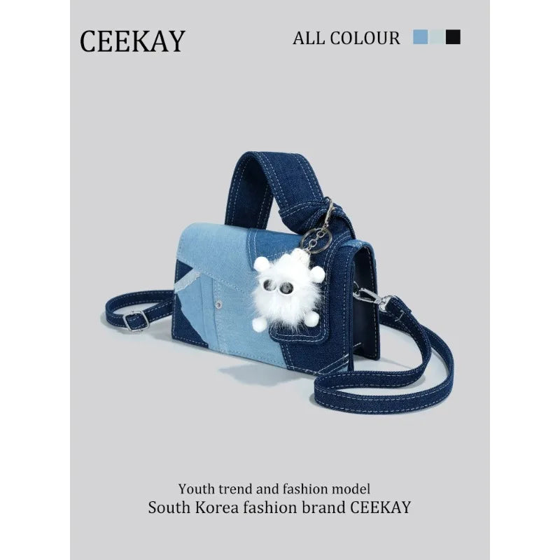 Women's Denim Tote Shoulder Handbag