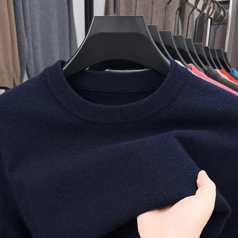Men's Knitted Cotton Sweater/Fleece