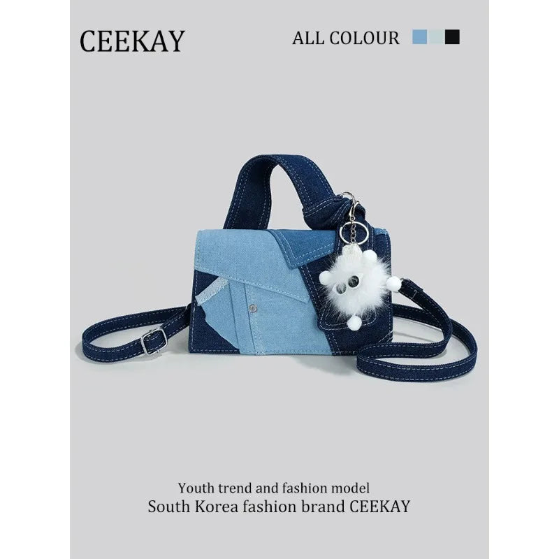Women's Denim Tote Shoulder Handbag