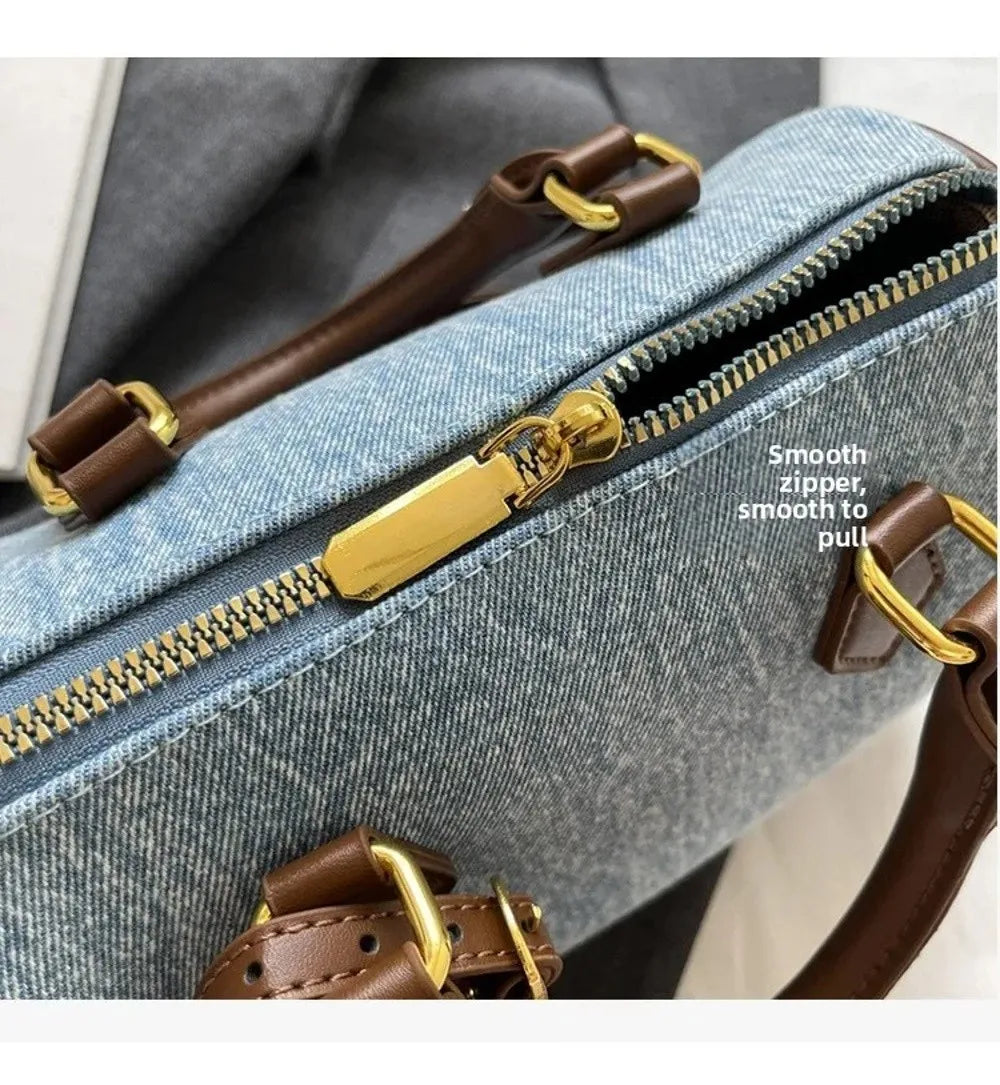 Denim Crossbody Handbag