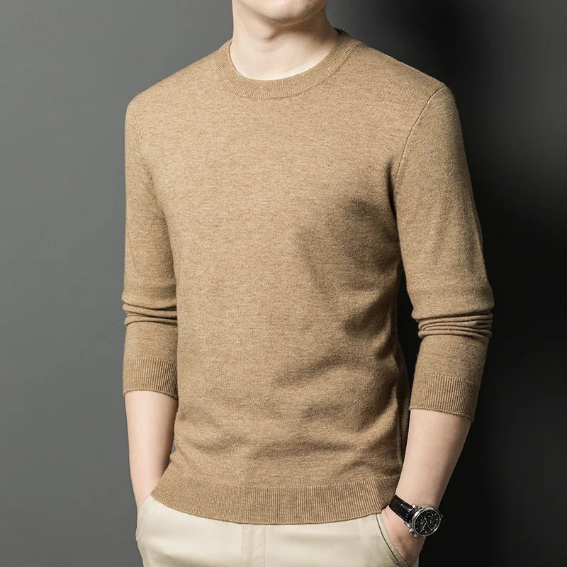 Men's Knitted Cotton Sweater/Fleece