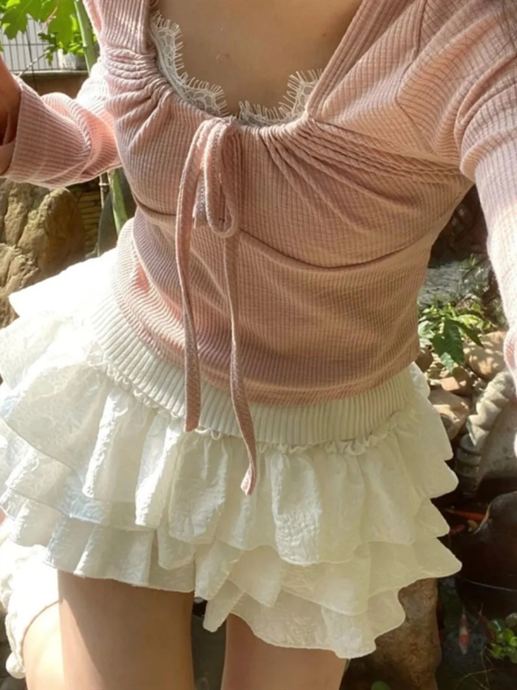 Women Bubble  Mini Hem Skirt