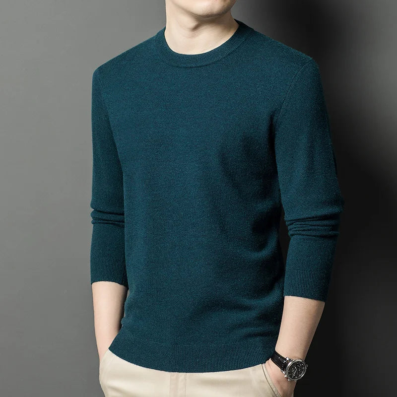 Men's Knitted Cotton Sweater/Fleece