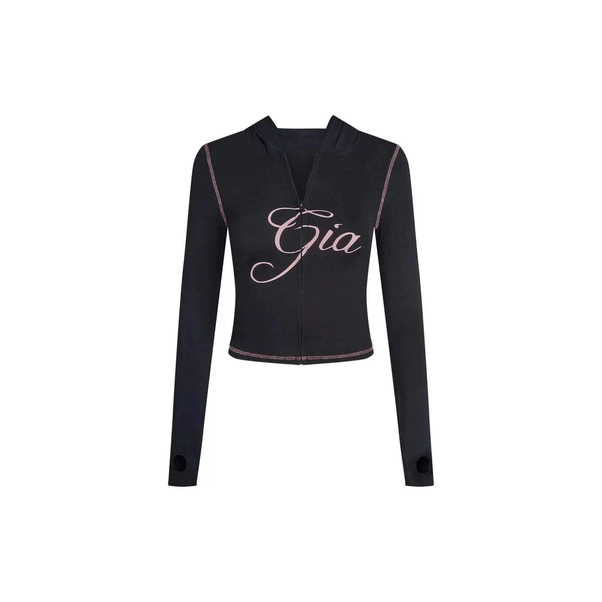 Gia long sleeve high spring top & low waist micro flared pants