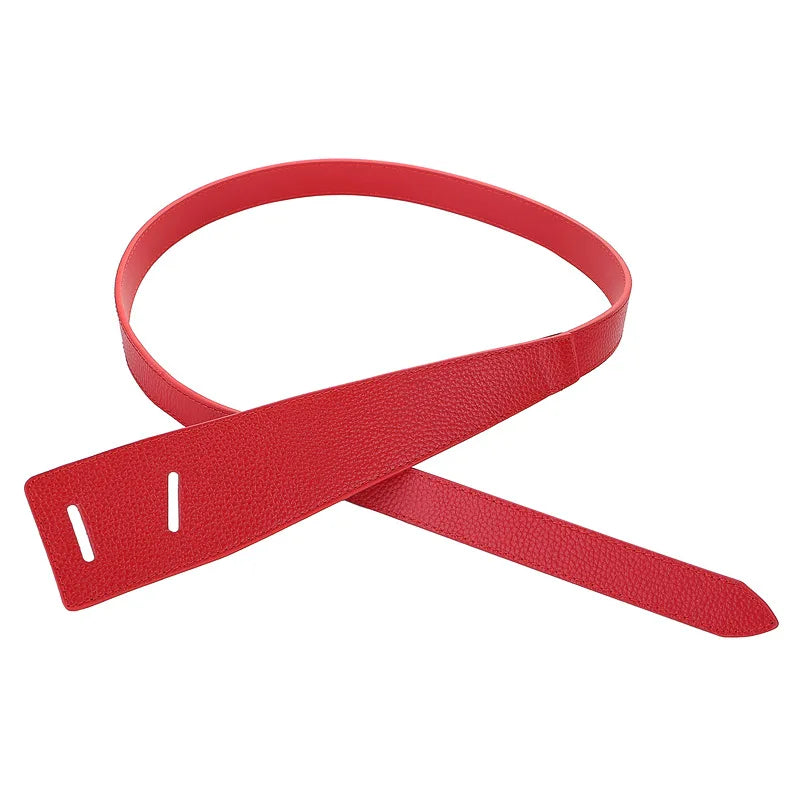 Versatile Genuine Leather Belt - Vintage Knotted Design, Ideal for Business & Casual Chic, Comfortable Average Size