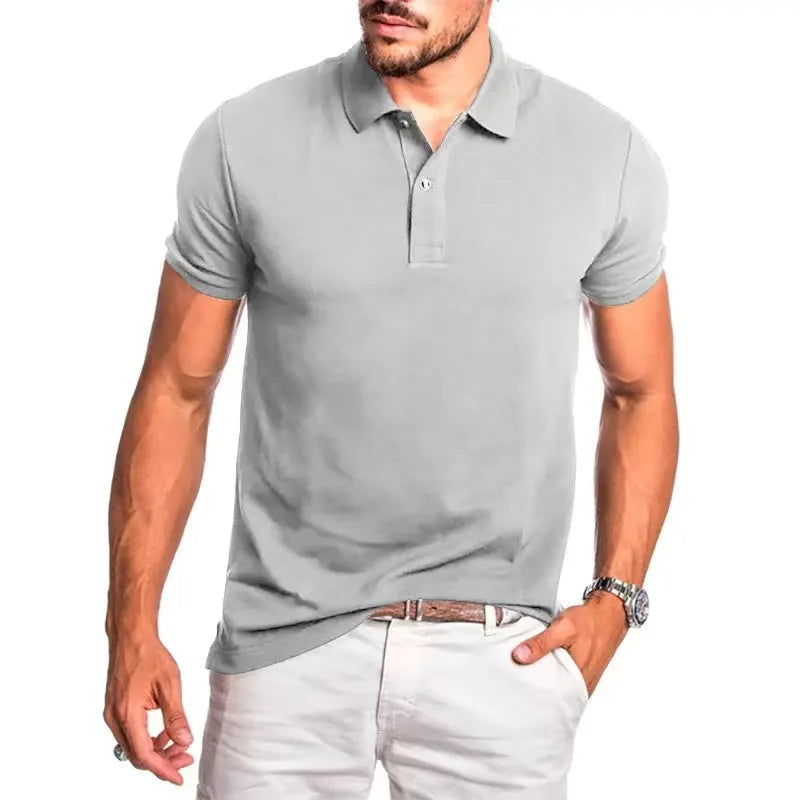 2024 Golf High Quality Luxury Men's Business Polo Shirt Printed Summer Outdoor Fitness Jogging Quick Drying T-Shirt