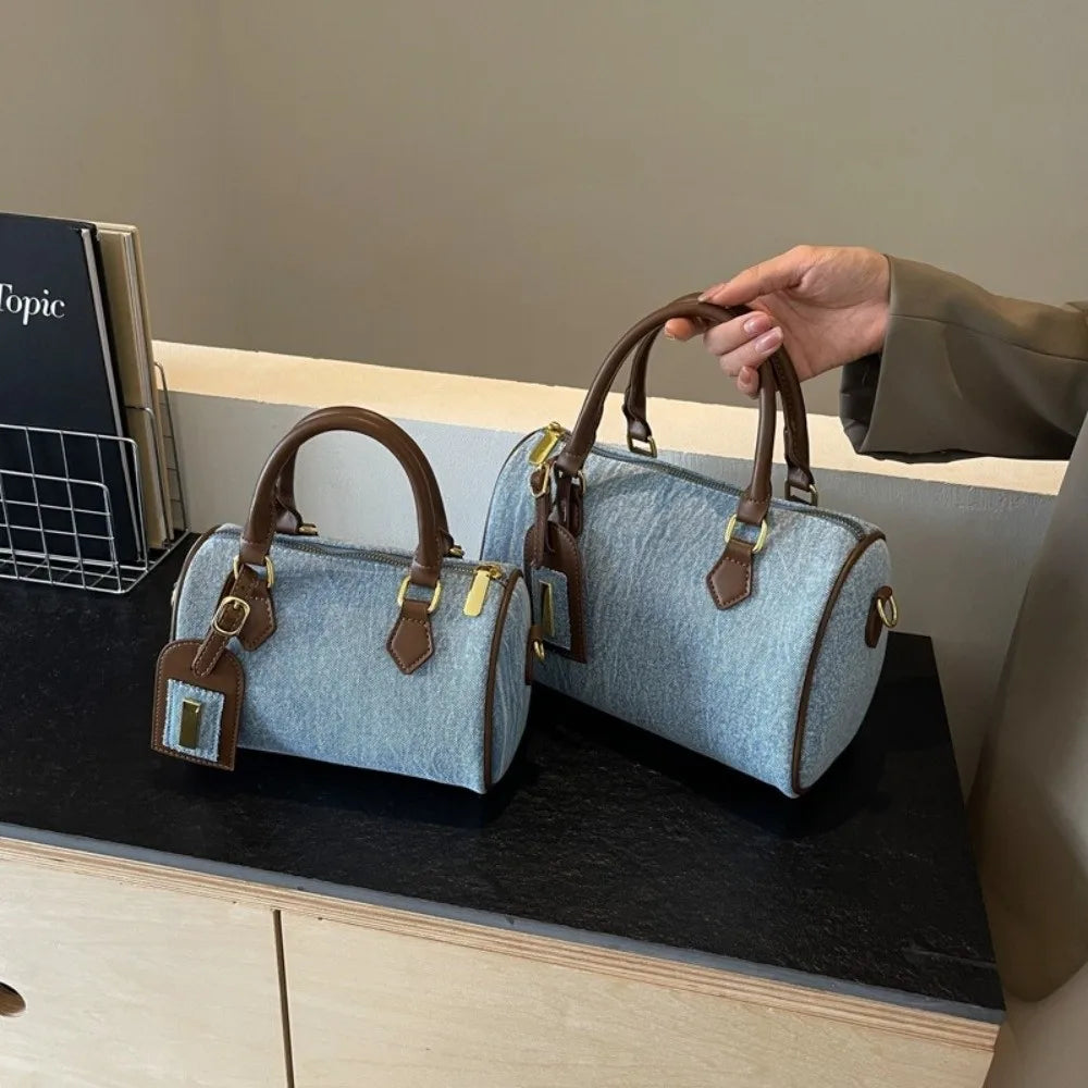 Denim Crossbody Handbag