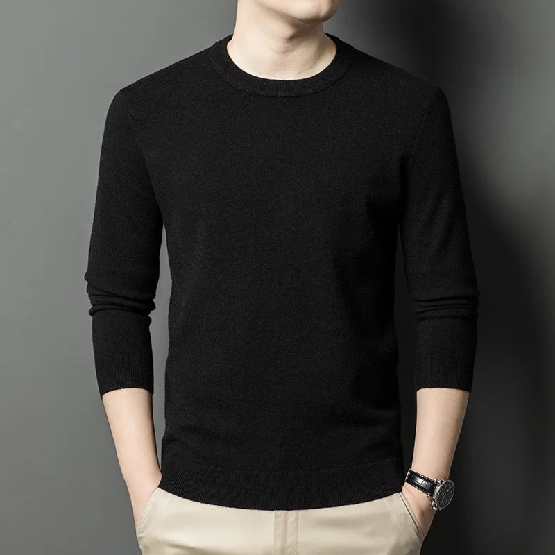 Men's Knitted Cotton Sweater/Fleece