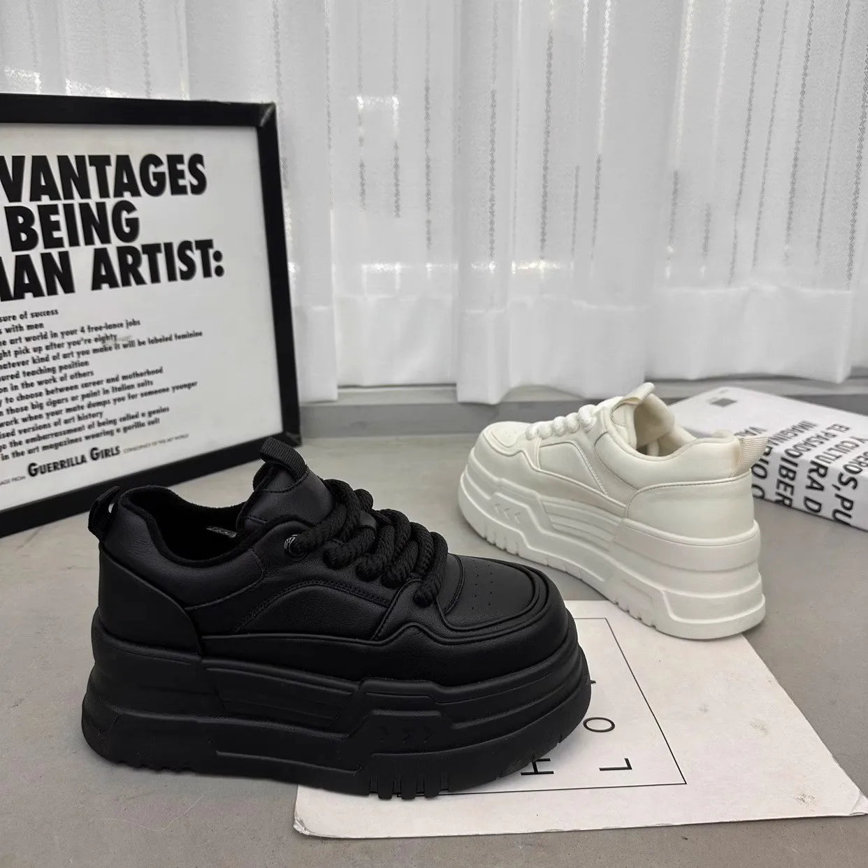 Ladies Chunky  Platform Dad Sneakers