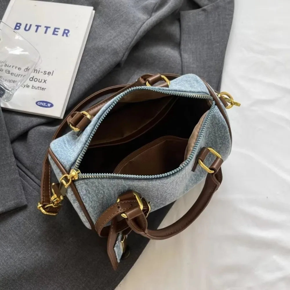 Denim Crossbody Handbag