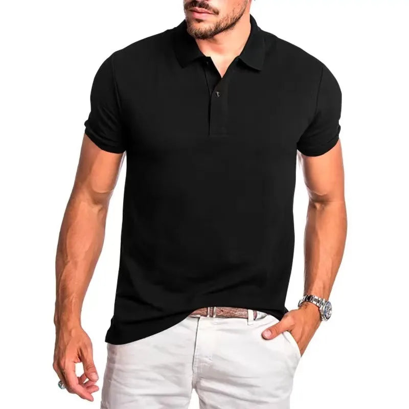 2024 Golf High Quality Luxury Men's Business Polo Shirt Printed Summer Outdoor Fitness Jogging Quick Drying T-Shirt