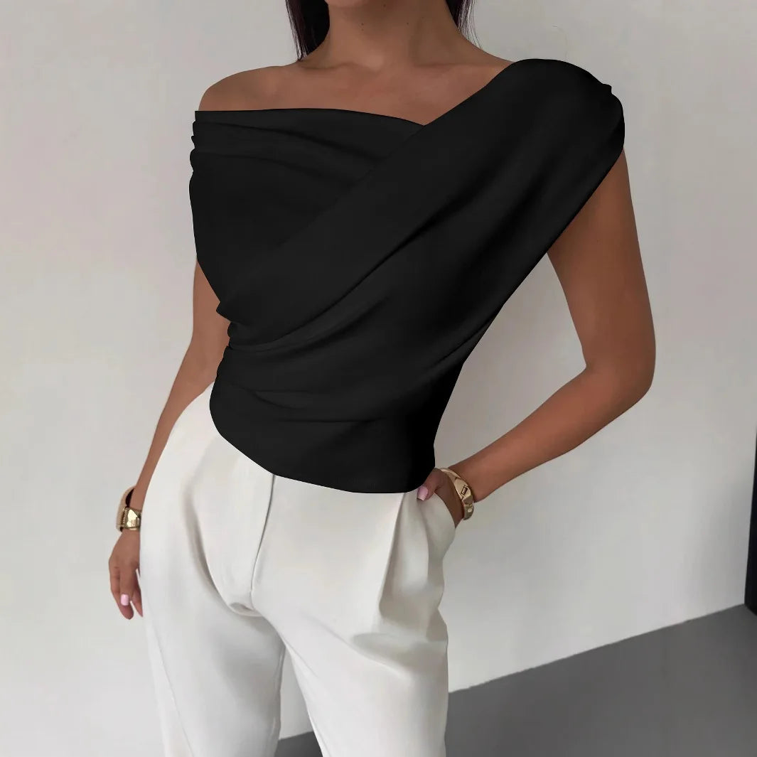 Summer Autumn Irregular Crop Tops Women Sleeveless Solid Y2K Short Tank Top Casual