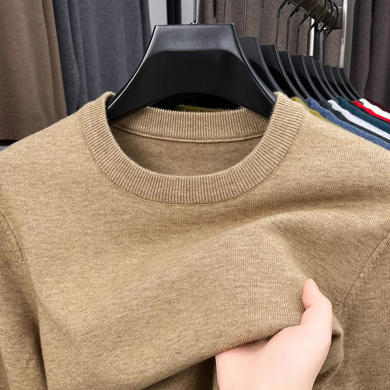 Men's Knitted Cotton Sweater/Fleece