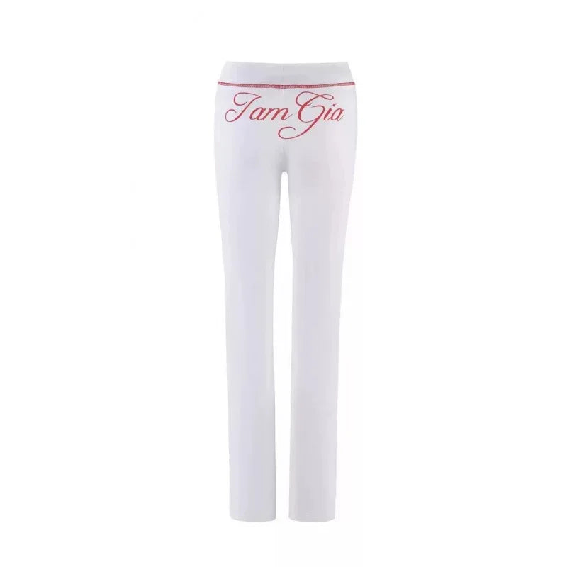 Gia long sleeve high spring top & low waist micro flared pants