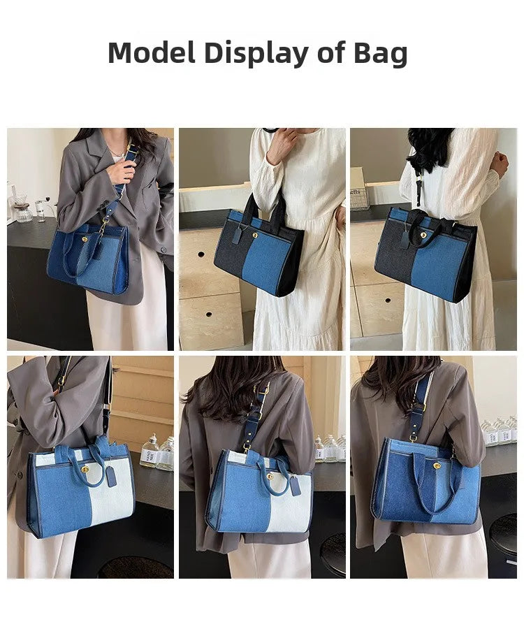 Women's Denim Shoulder Handbag.
