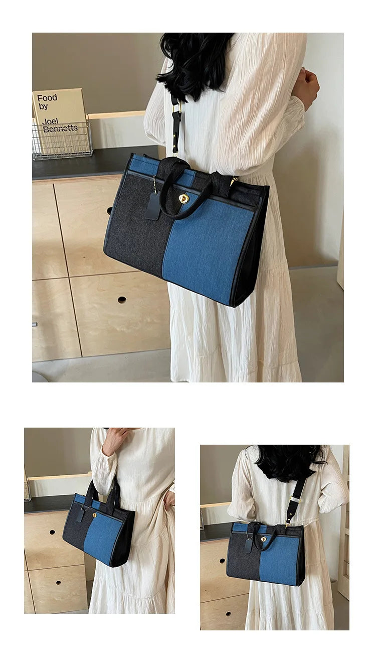 Women's Denim Shoulder Handbag.