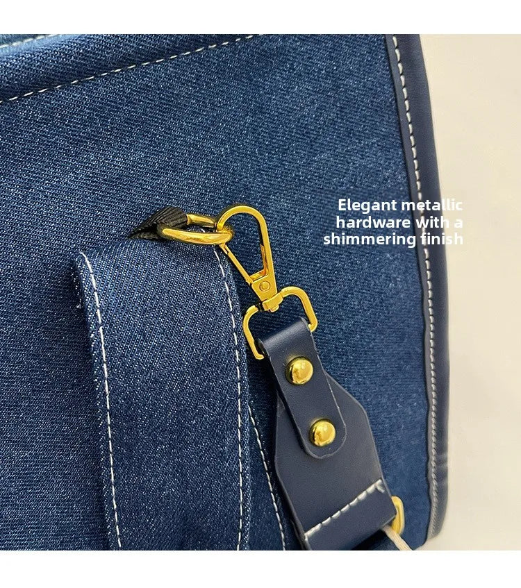 Women's Denim Shoulder  Tote Handbag.