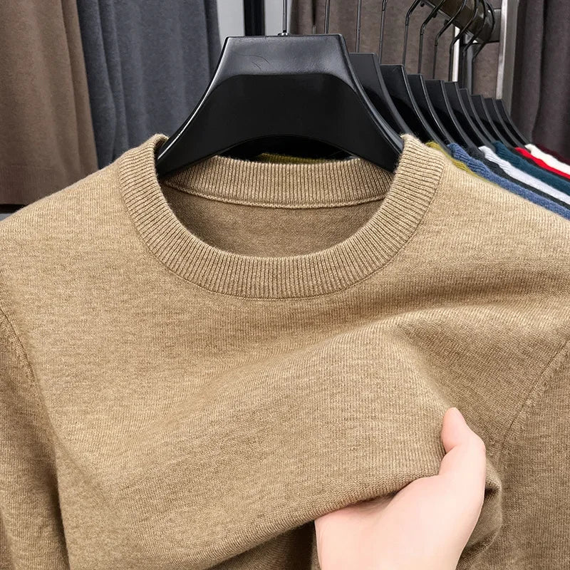 Men's Knitted Cotton Sweater/Fleece