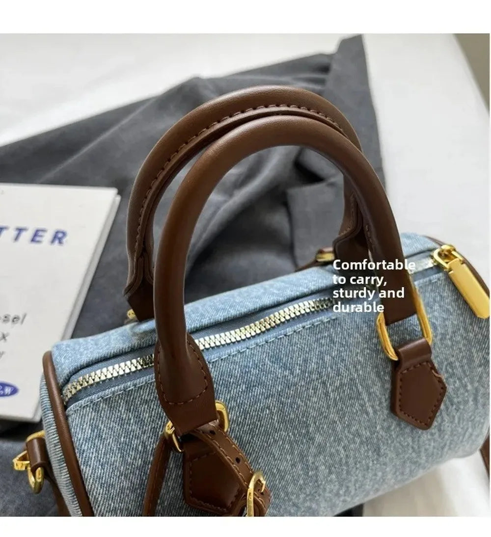 Denim Crossbody Handbag