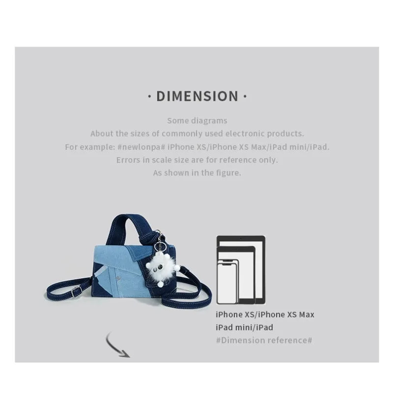 Women's Denim Tote Shoulder Handbag