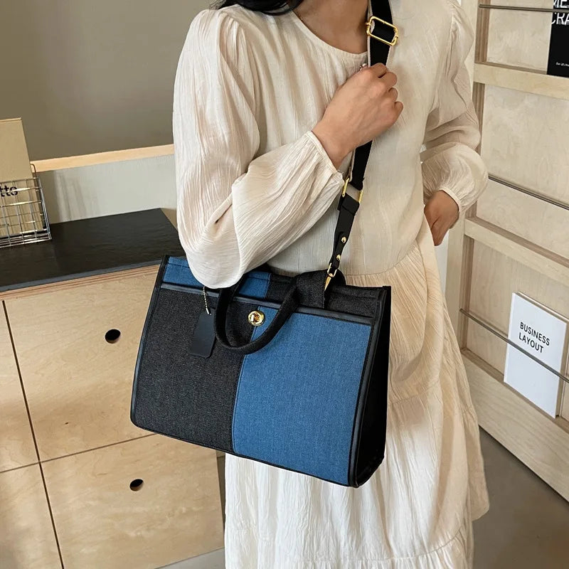 Women's Denim Shoulder Handbag.