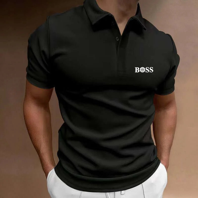 2024 Golf High Quality Luxury Men's Business Polo Shirt Printed Summer Outdoor Fitness Jogging Quick Drying T-Shirt