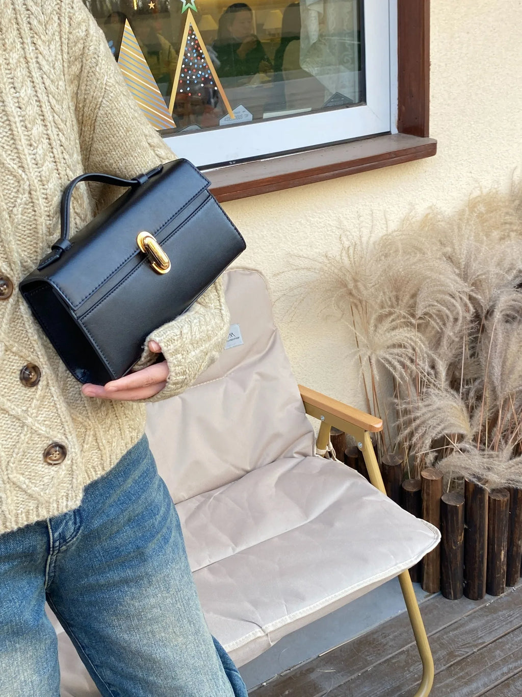 SAVETTE Symmetry Pochette Leather Tote Bag Women Top Handle Bags Genuine Leather Suede Solid Color Simple Handbag Square Bag
