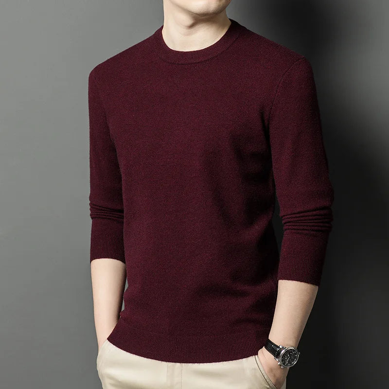 Men's Knitted Cotton Sweater/Fleece