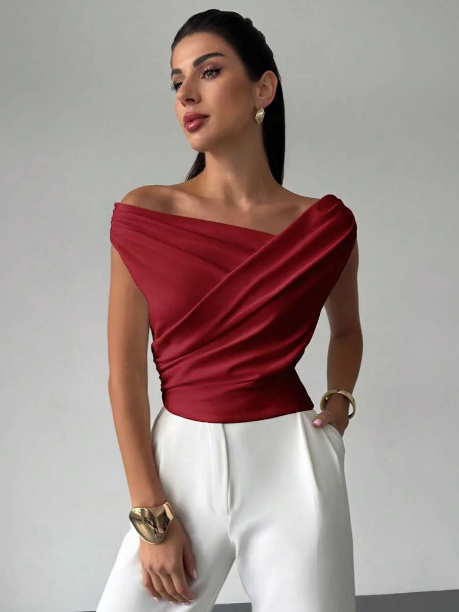 Summer Autumn Irregular Crop Tops Women Sleeveless Solid Y2K Short Tank Top Casual