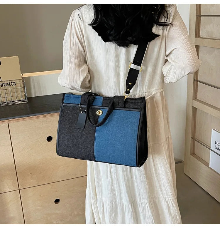 Women's Denim Shoulder Handbag.