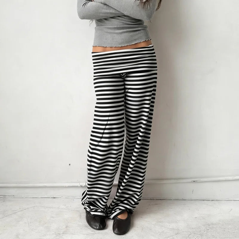 YSK Striped Flared pant