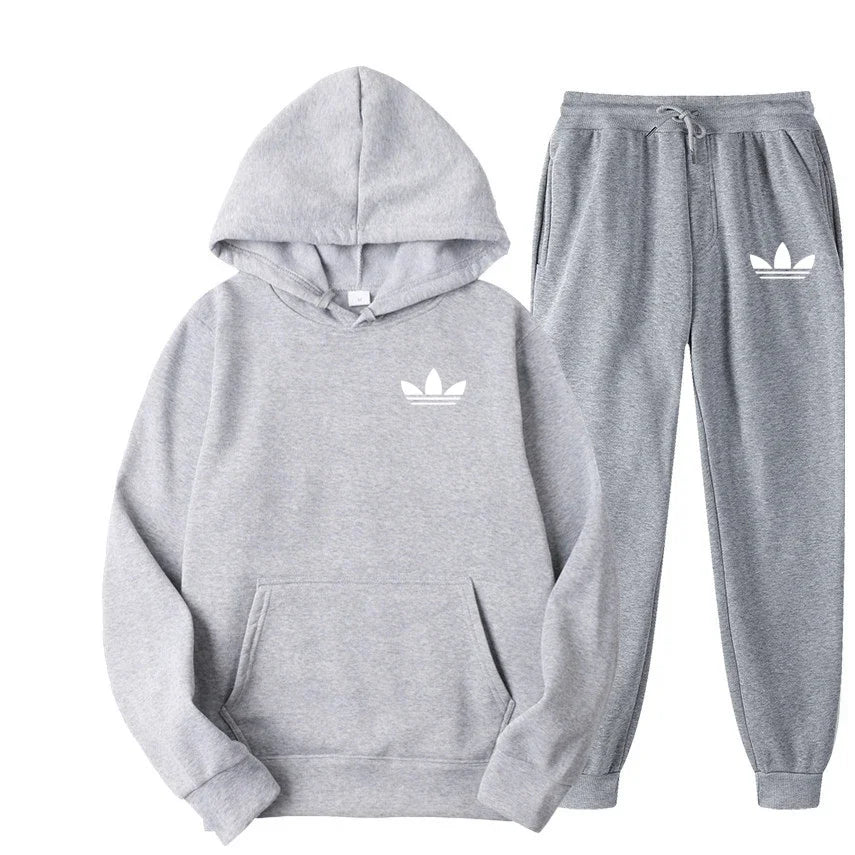 2025 New Men's Fashion Casual Tracksuits Outdoor Jogging Hooded Sets Sports Luxury Hoodie + Pants Suit Clothing