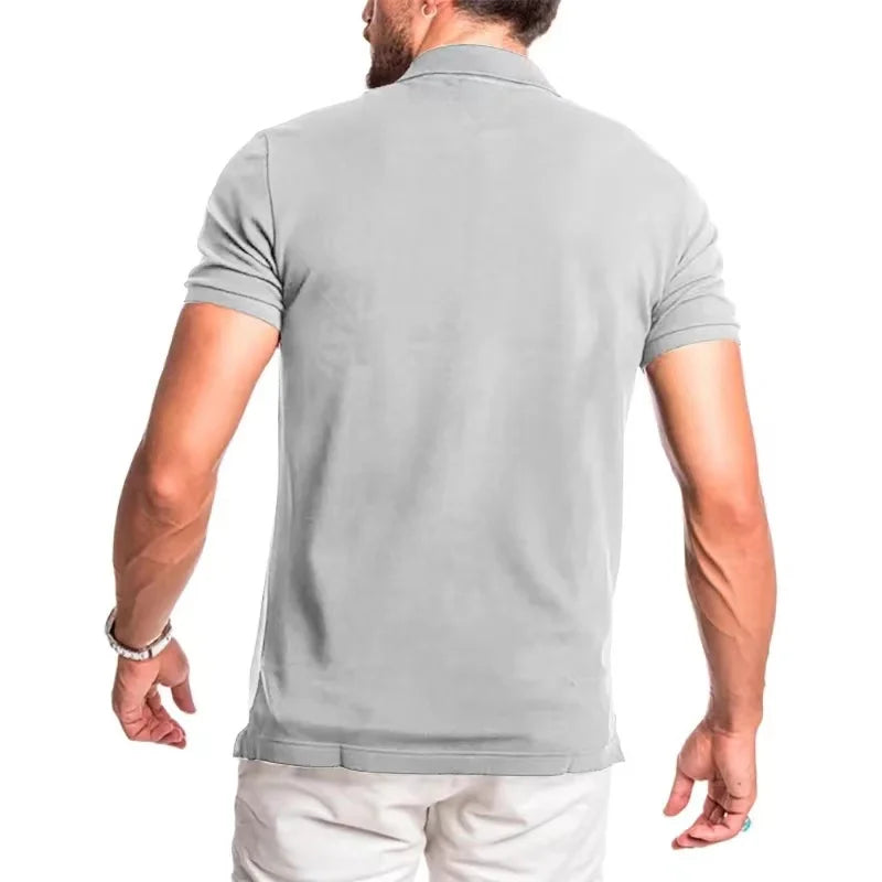 2024 Golf High Quality Luxury Men's Business Polo Shirt Printed Summer Outdoor Fitness Jogging Quick Drying T-Shirt