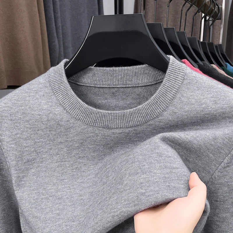 Men's Knitted Cotton Sweater/Fleece