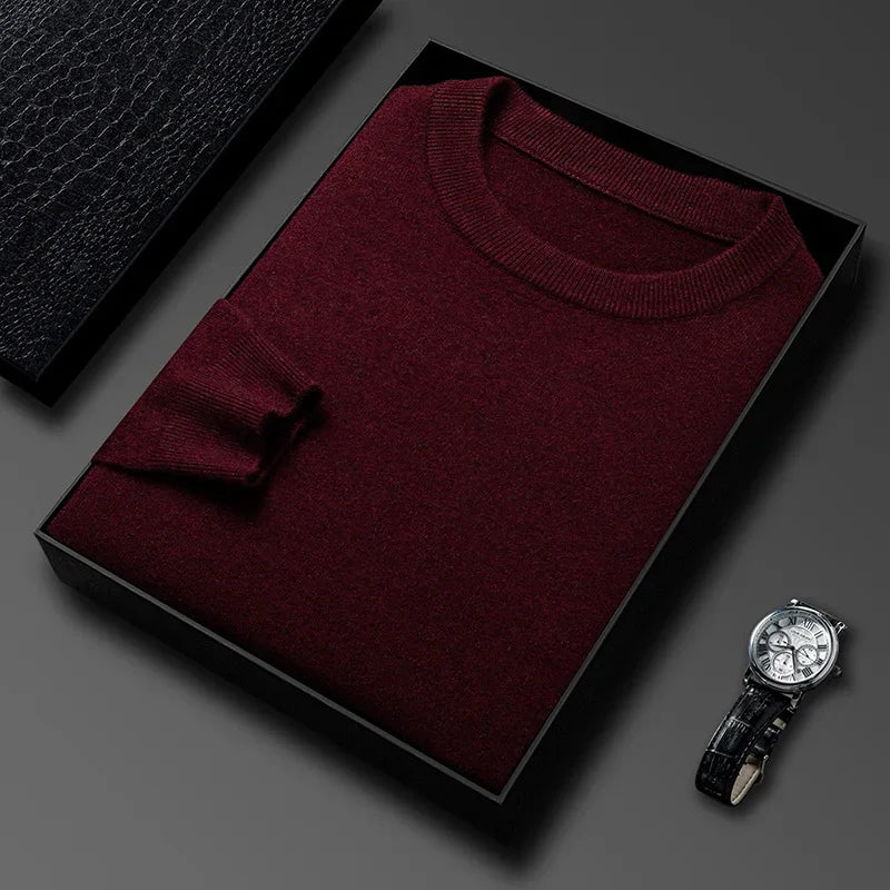 Men's Knitted Cotton Sweater/Fleece