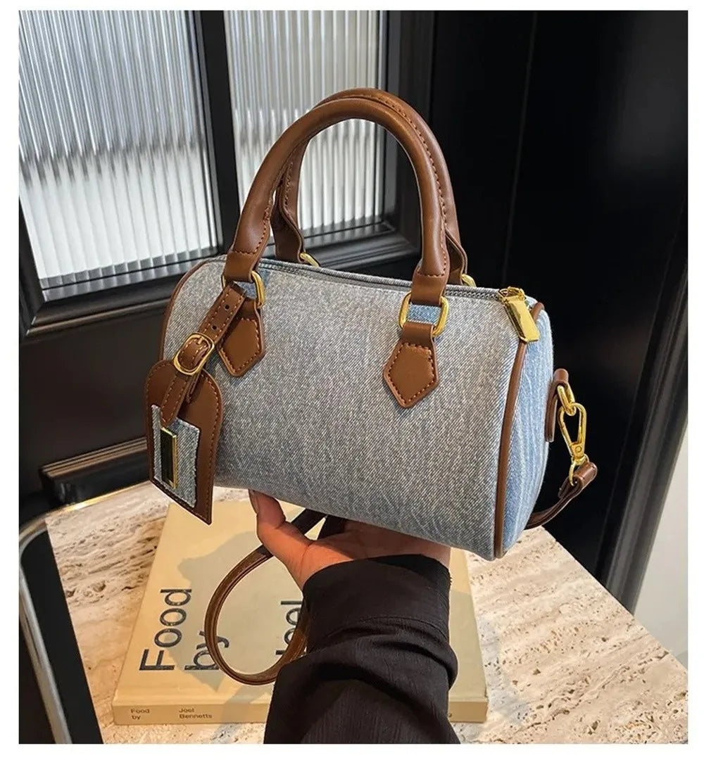 Denim Crossbody Handbag