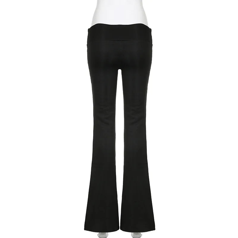 Y2k High waist Flared yoga Pants