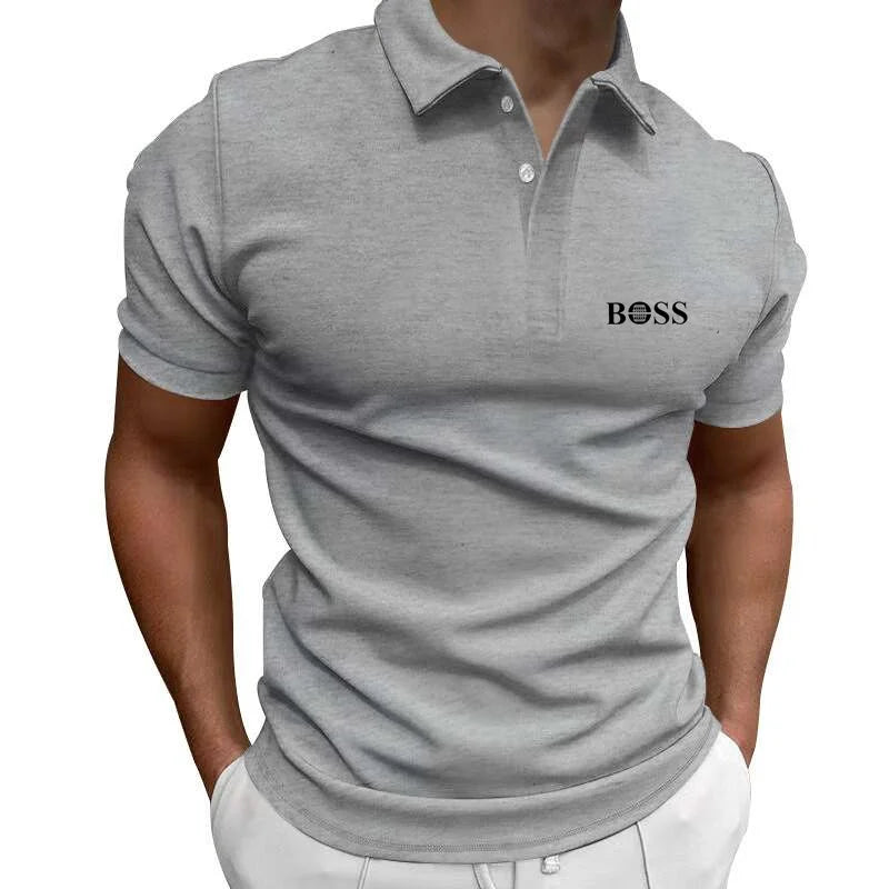 2024 Golf High Quality Luxury Men's Business Polo Shirt Printed Summer Outdoor Fitness Jogging Quick Drying T-Shirt