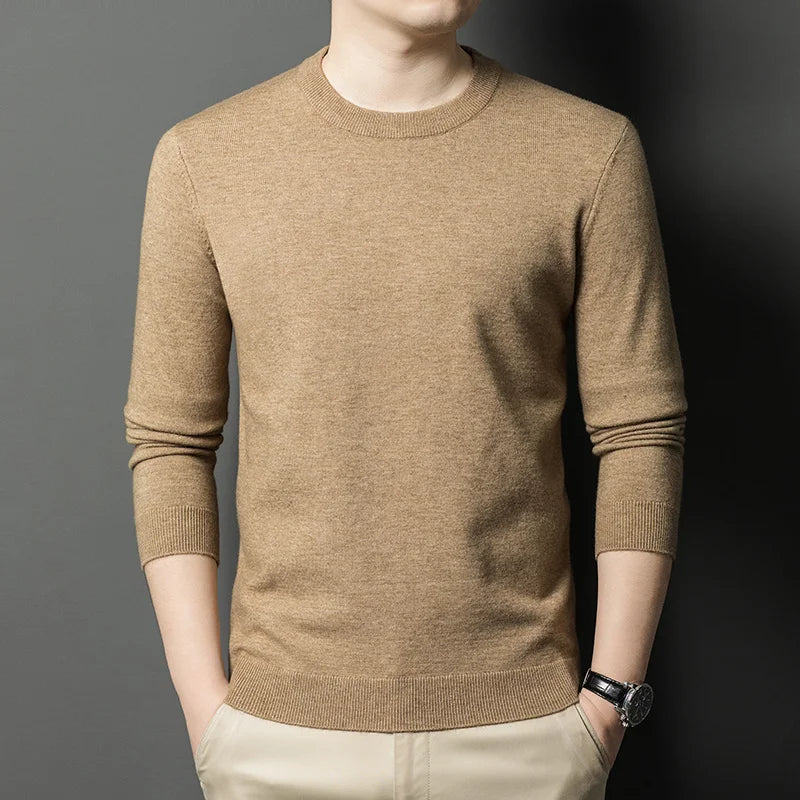 Men's Knitted Cotton Sweater/Fleece