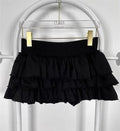 Ruffle Mini Skirt | High Waist Layered Cake Skirt Y2K Ballet Style