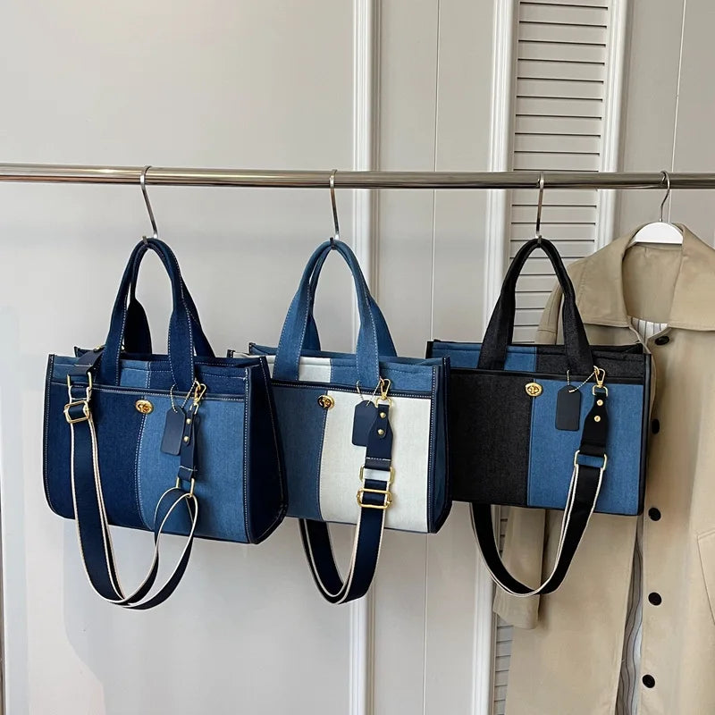 Women's Denim Shoulder Handbag.