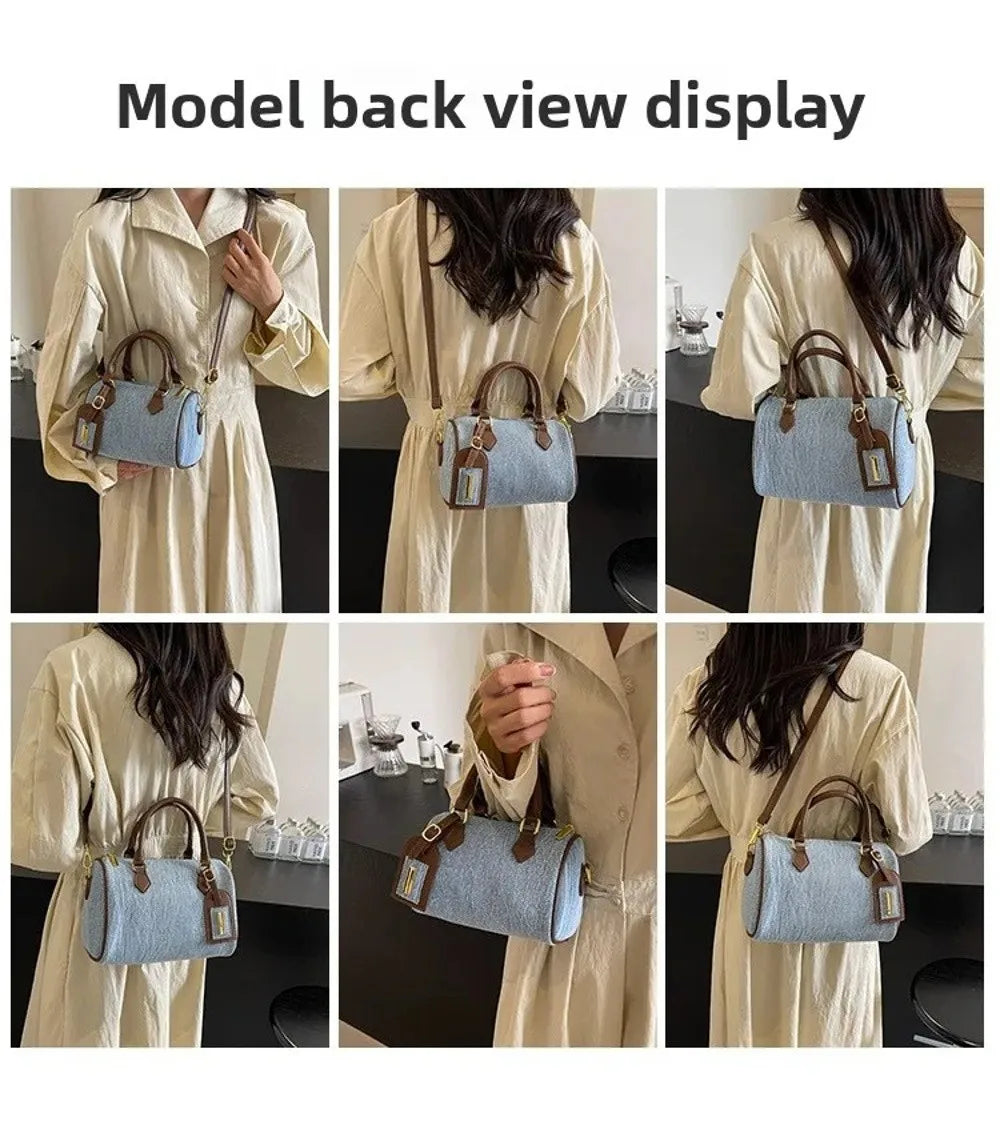 Denim Crossbody Handbag