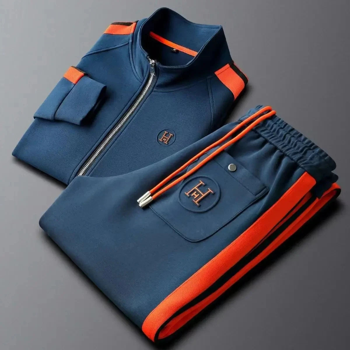 Men Tracksuit Sportswear Set Men's Jacket Trendy