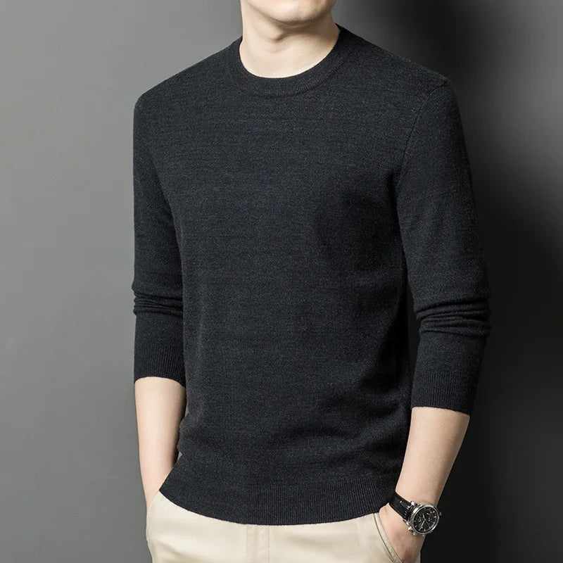 Men's Knitted Cotton Sweater/Fleece